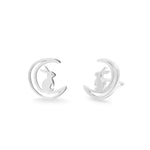 Boma Jewelry Earrings Moon Bunny Stud Earrings