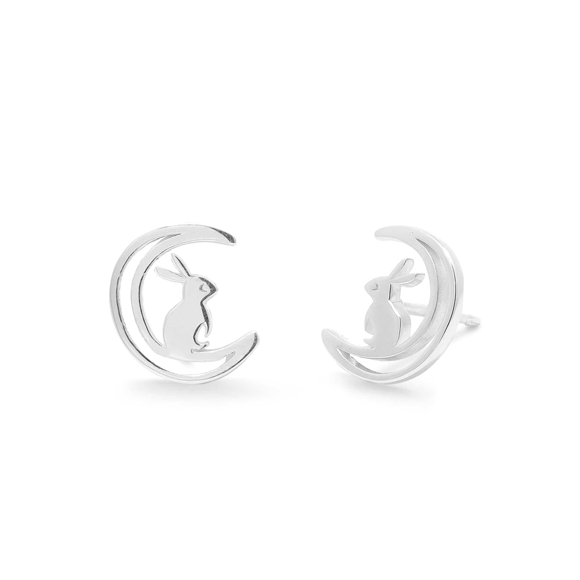 Boma Jewelry Earrings Moon Bunny Stud Earrings