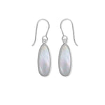 Boma Jewelry Earrings Mother of Pearl Alina Teardrop Bezel Earrings with Stone