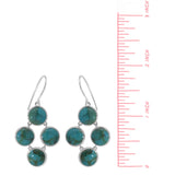 Boma Jewelry Earrings Moving 4-Stone Genuine Dangle Earrings