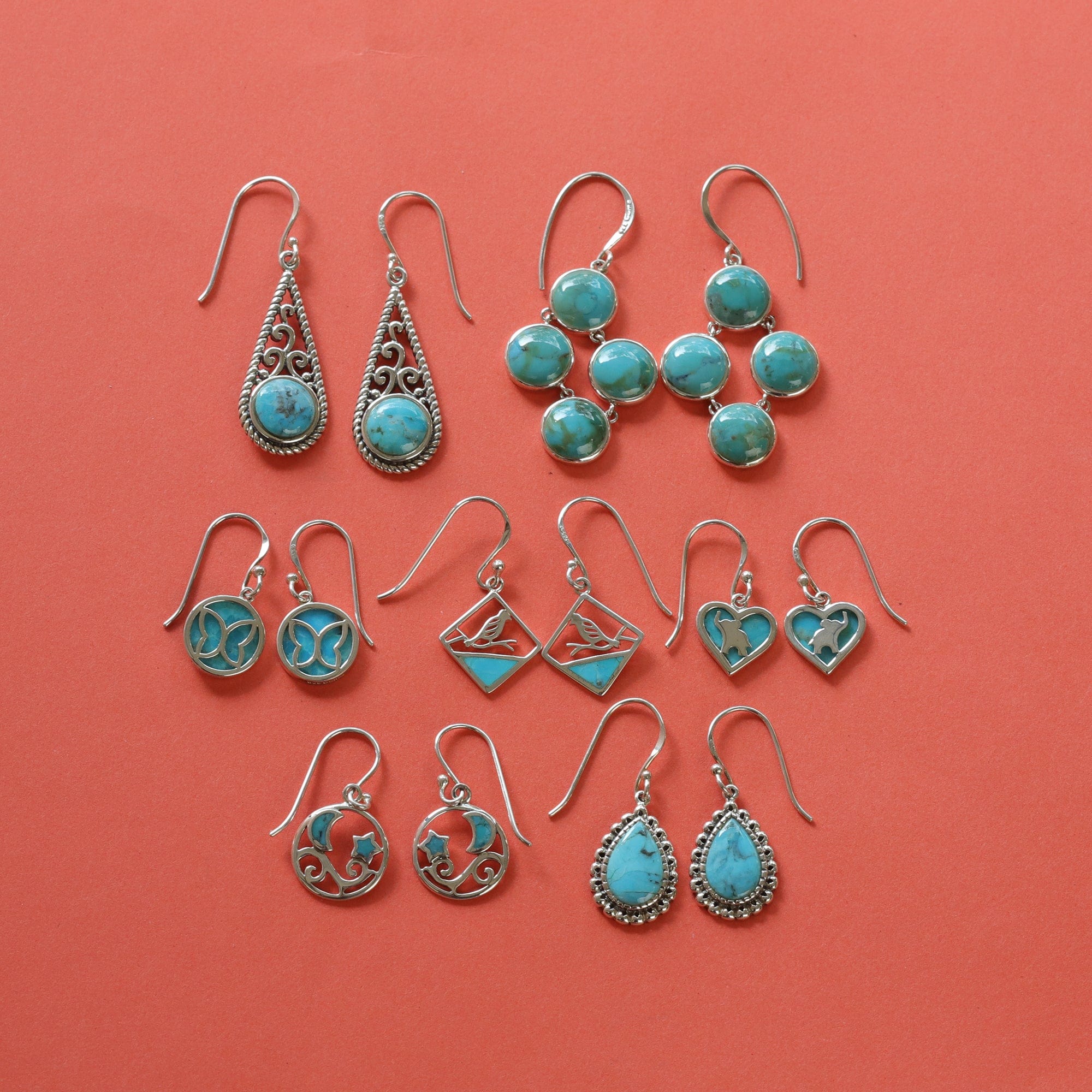 Boma Jewelry Earrings Moving 4-Stone Genuine Dangle Earrings