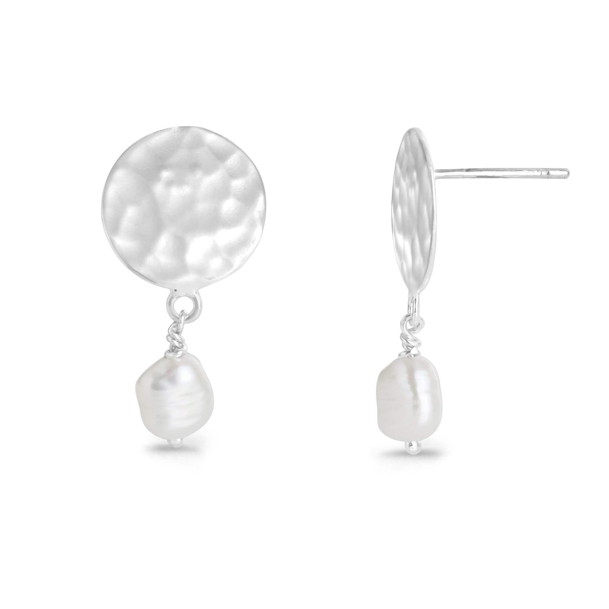 Boma Jewelry Earrings Nami Textured Pearl Drop Earrings