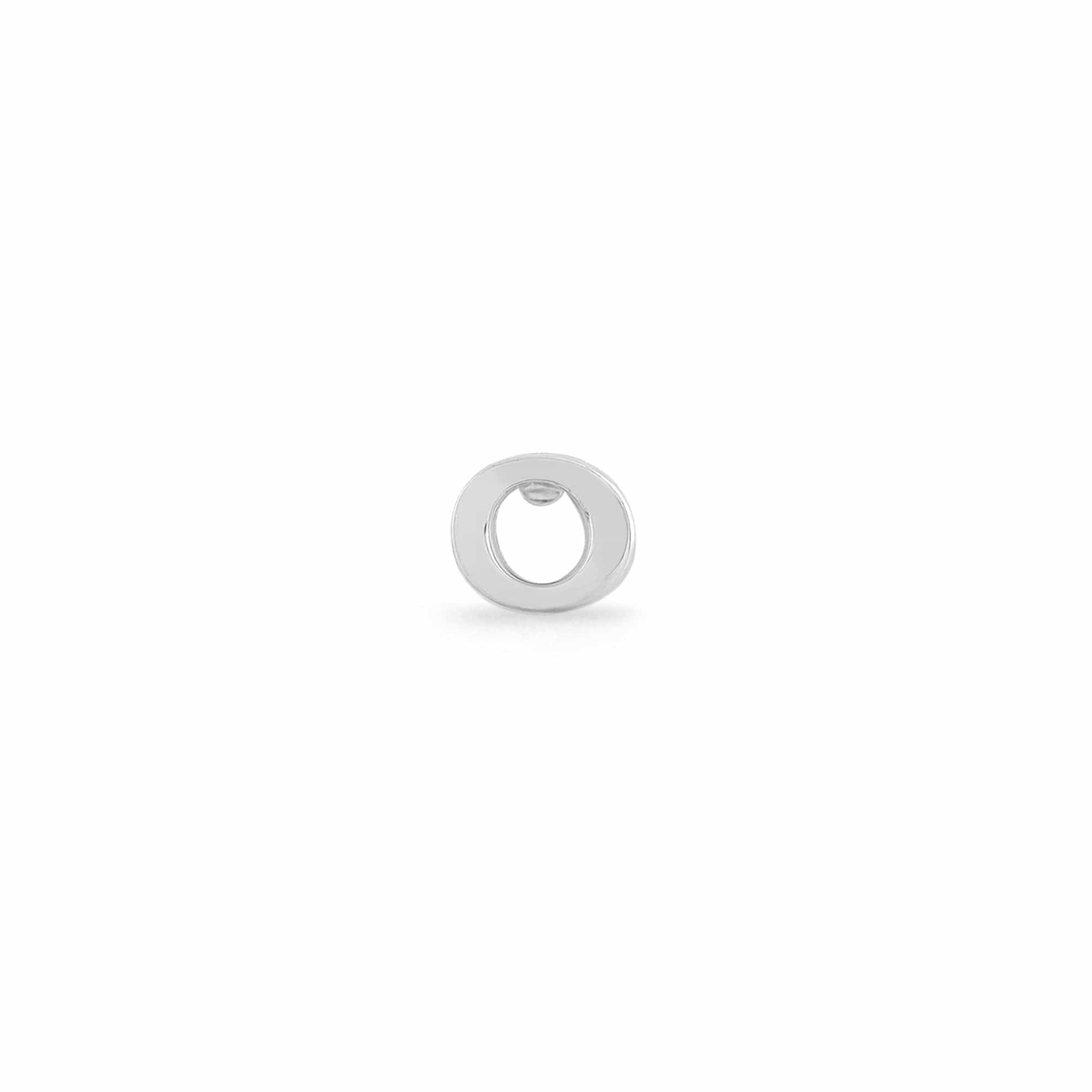 Boma Jewelry Earrings O Alphabet Single Letter Stud
