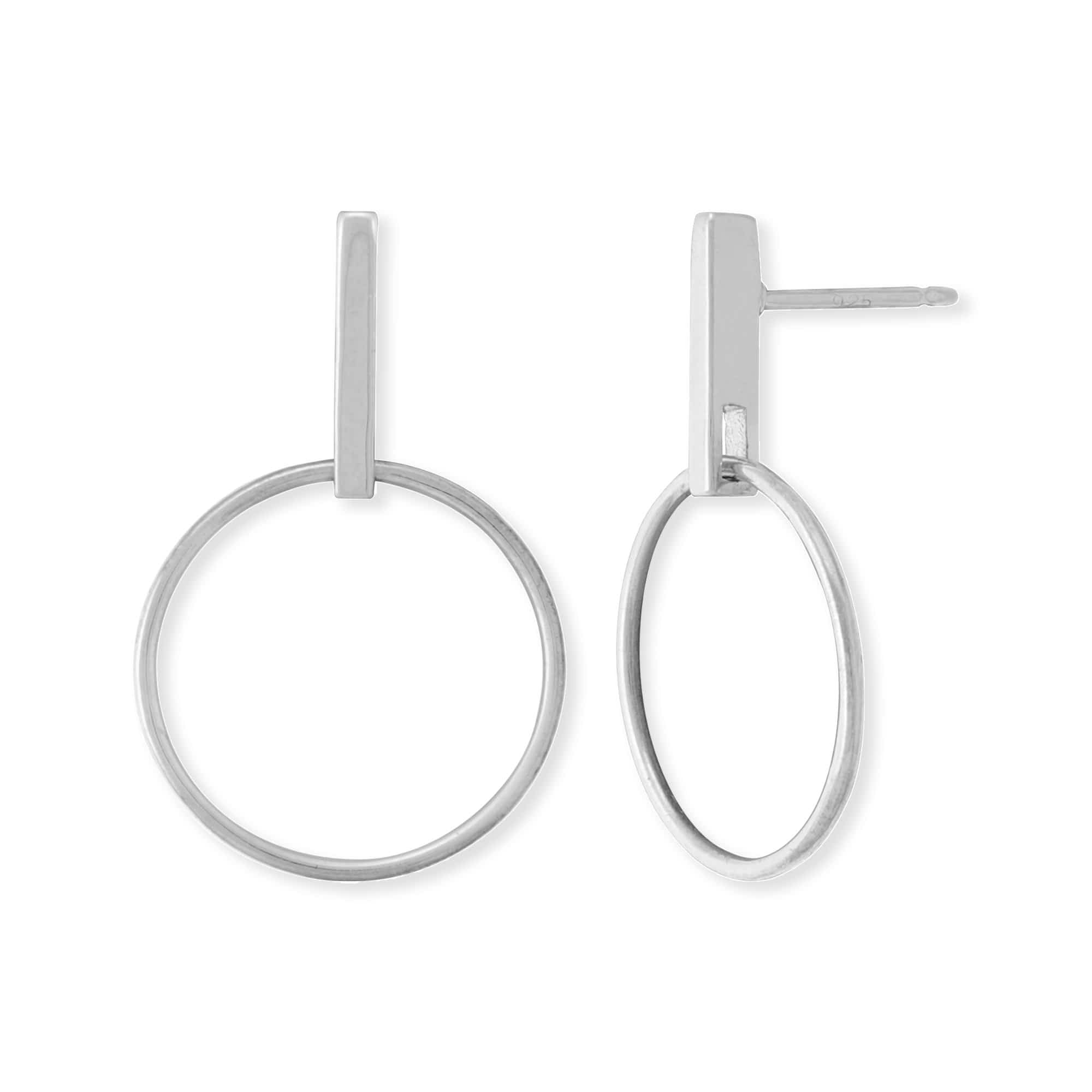 Boma Jewelry Earrings Open Circle With Bar Studs