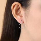 Boma Jewelry Earrings Open Circle With Bar Studs
