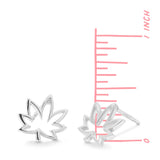 Boma Jewelry Earrings Open Maple Leaf Stud Earrings