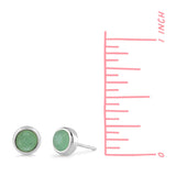 Treasured Bezel Stud Earrings