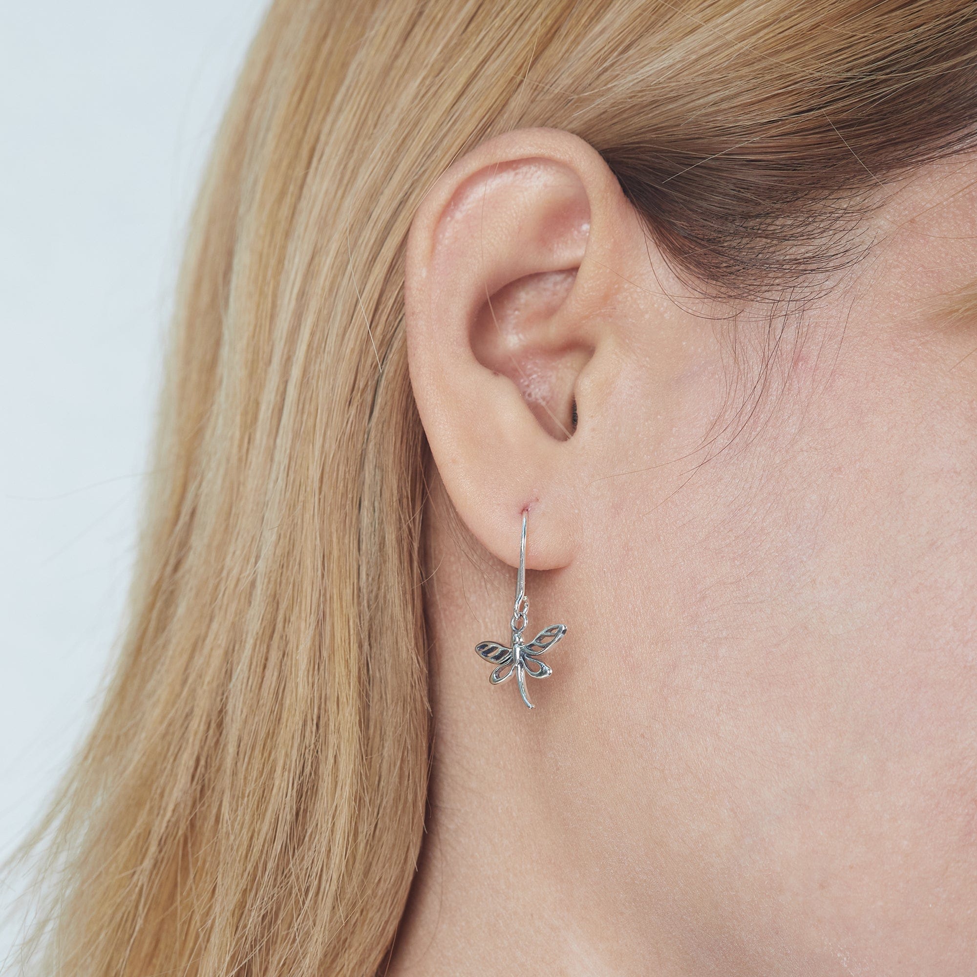 Boma Jewelry Earrings Outlined Dragonfly Dangle Earrings