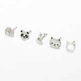 Boma Jewelry Earrings Panda Bear Studs