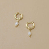 Boma Jewelry Earrings Pearl Huggies