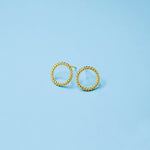 Boma Jewelry Earrings Rope Circle Studs Gold