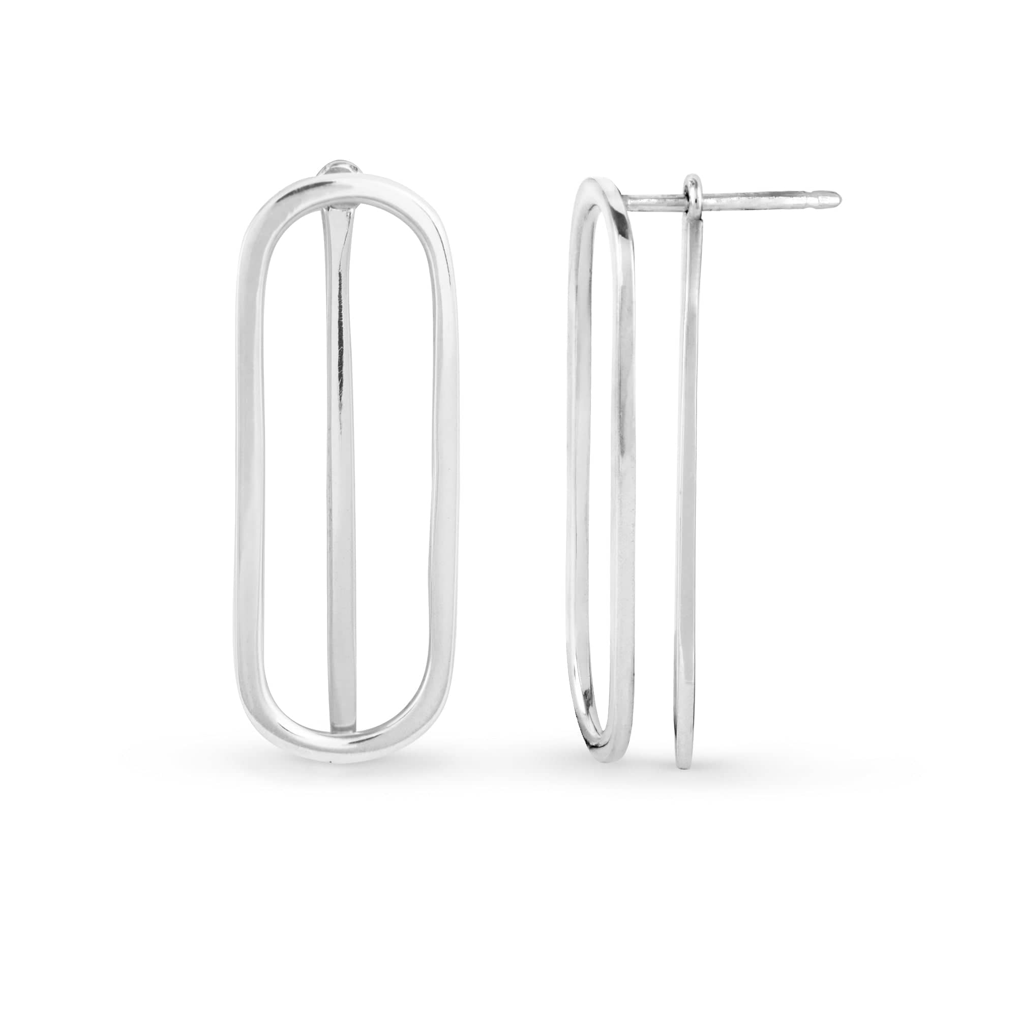 Boma Jewelry Earrings Rounded Rectangle With Bar Studs