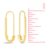 Boma Jewelry Earrings Safety Pin Hoop Earrings