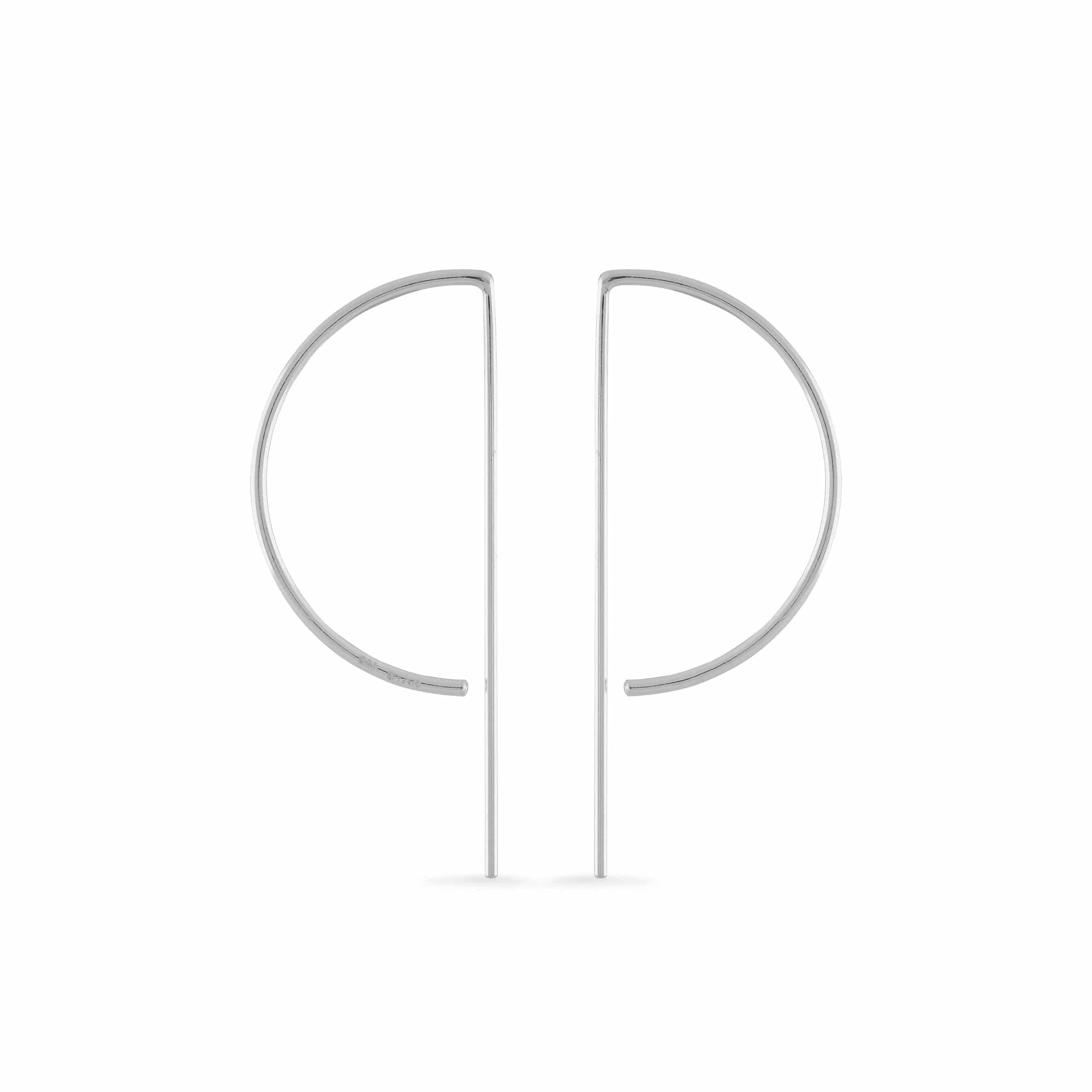 Boma Jewelry Earrings Semicircle Pull Through Hoops