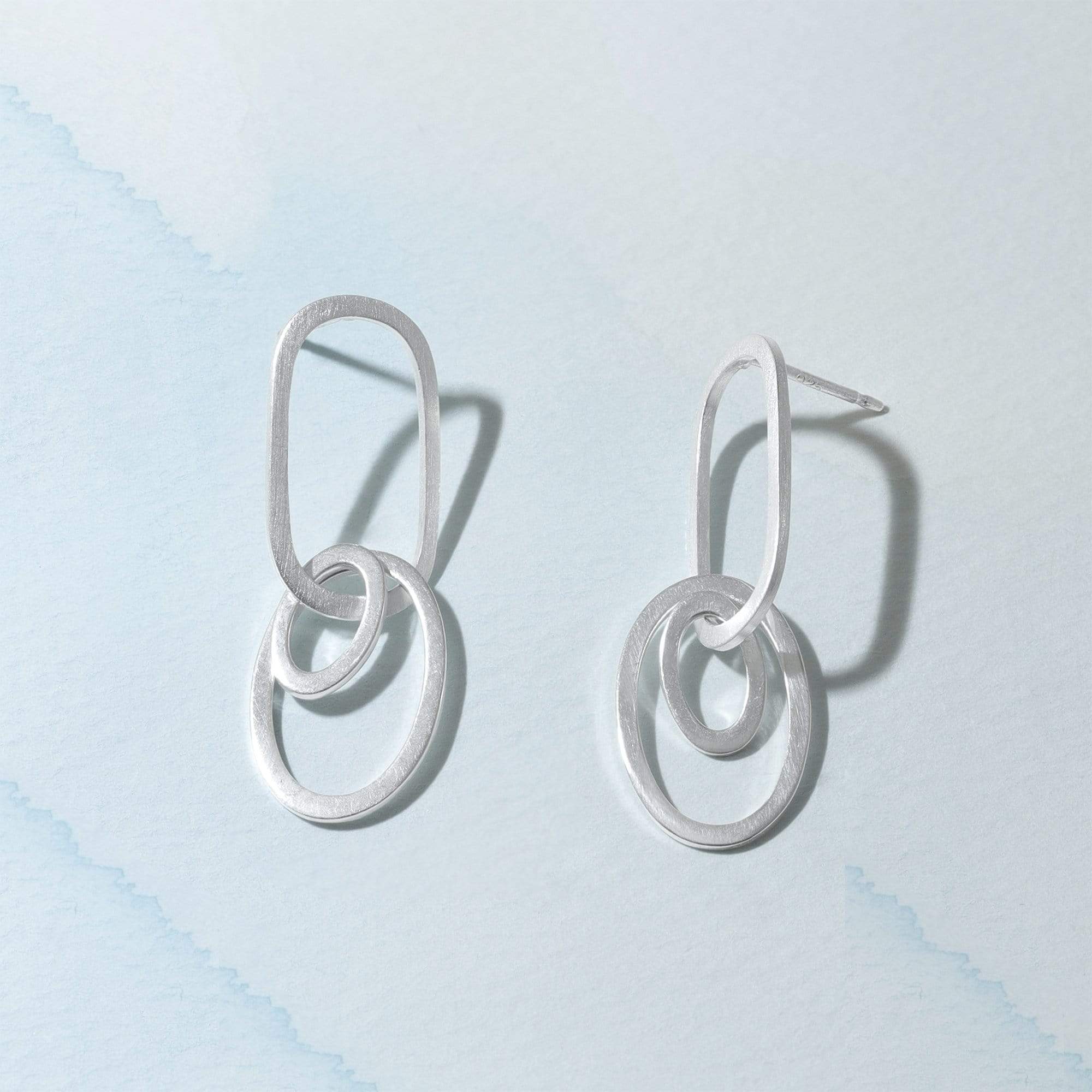 Boma Jewelry Earrings Silver Links Earrings