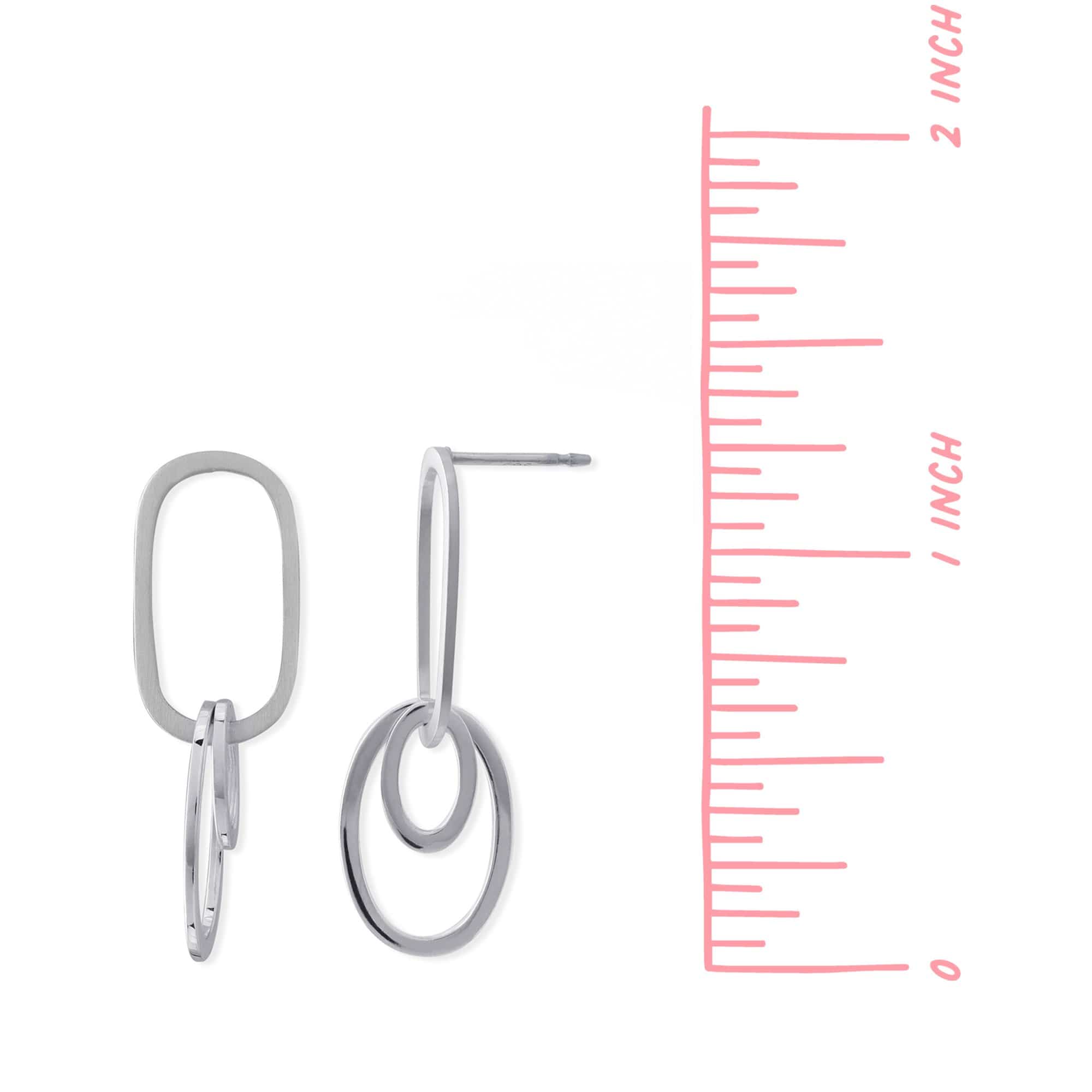 Boma Jewelry Earrings Silver Links Earrings
