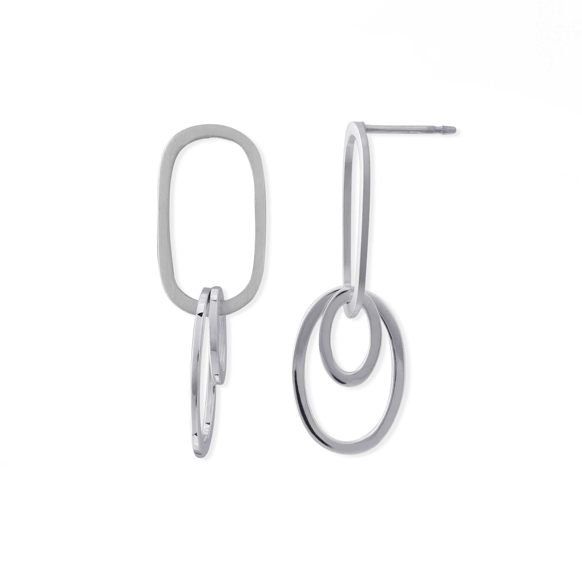 Boma Jewelry Earrings Silver Links Earrings