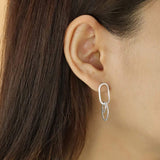 Boma Jewelry Earrings Silver Links Earrings
