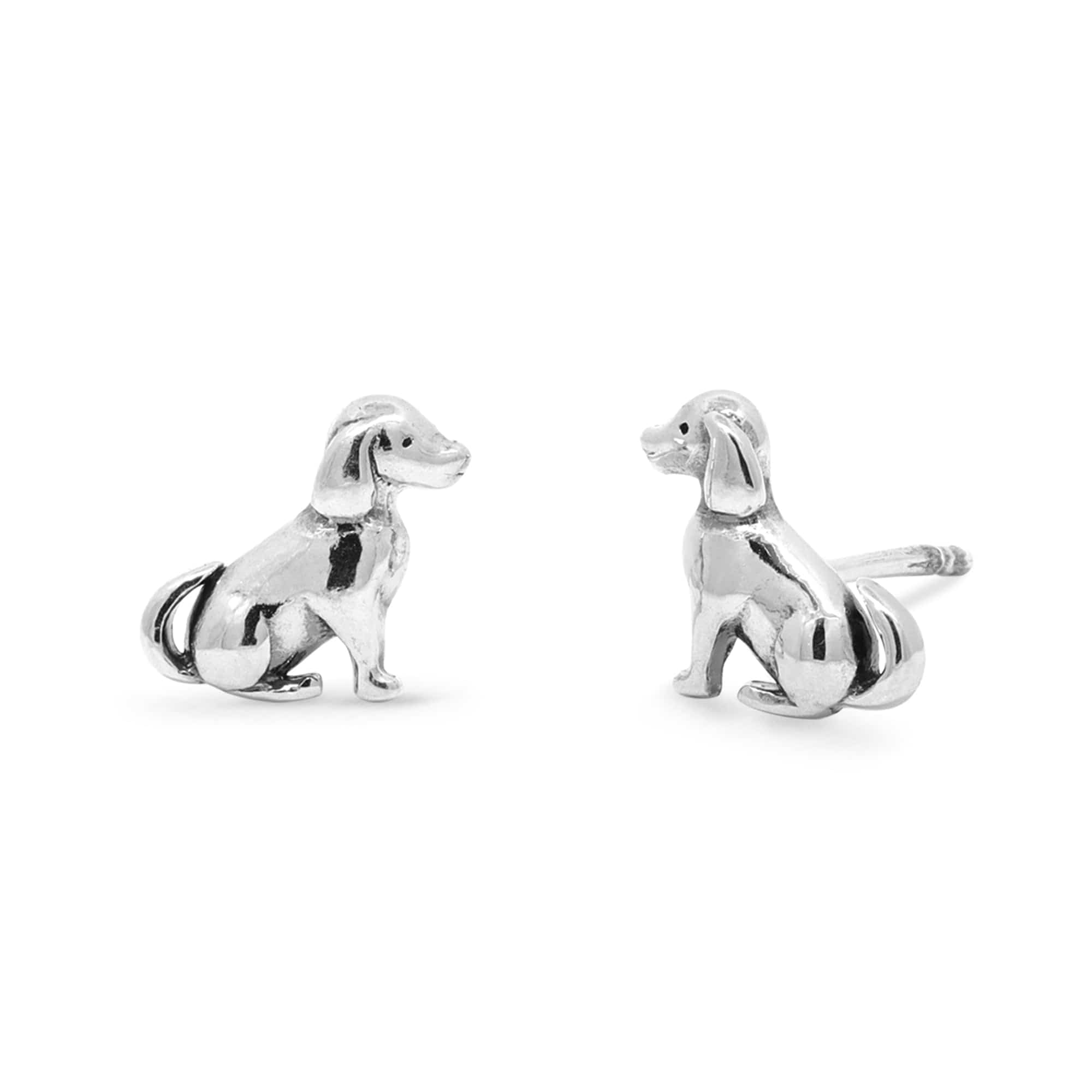 Boma Jewelry Earrings Sitting Puppy Dog Earrings Studs