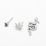 Boma Jewelry Earrings Slithering Snake Studs