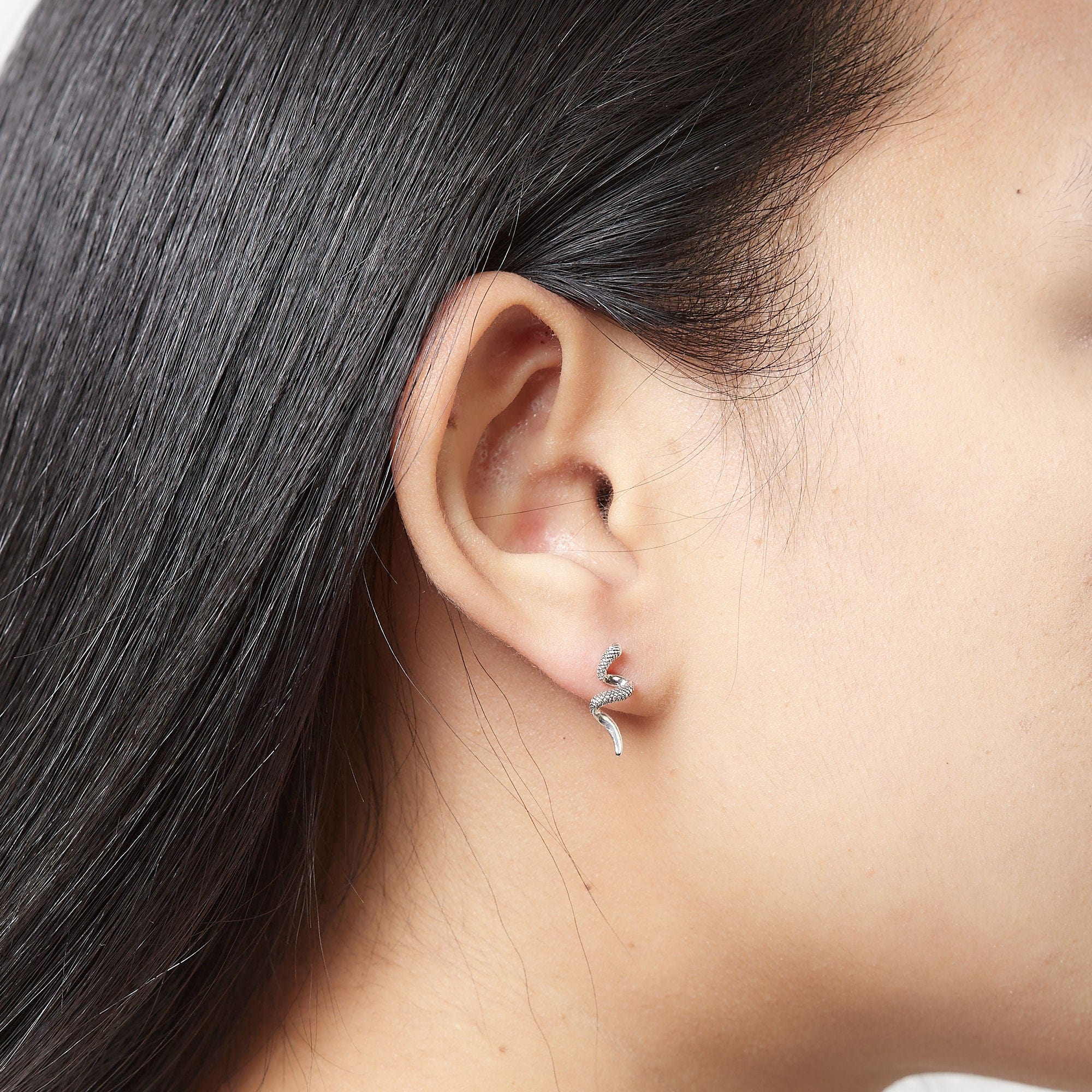 Boma Jewelry Earrings Slytherin Snake Stud Earrings