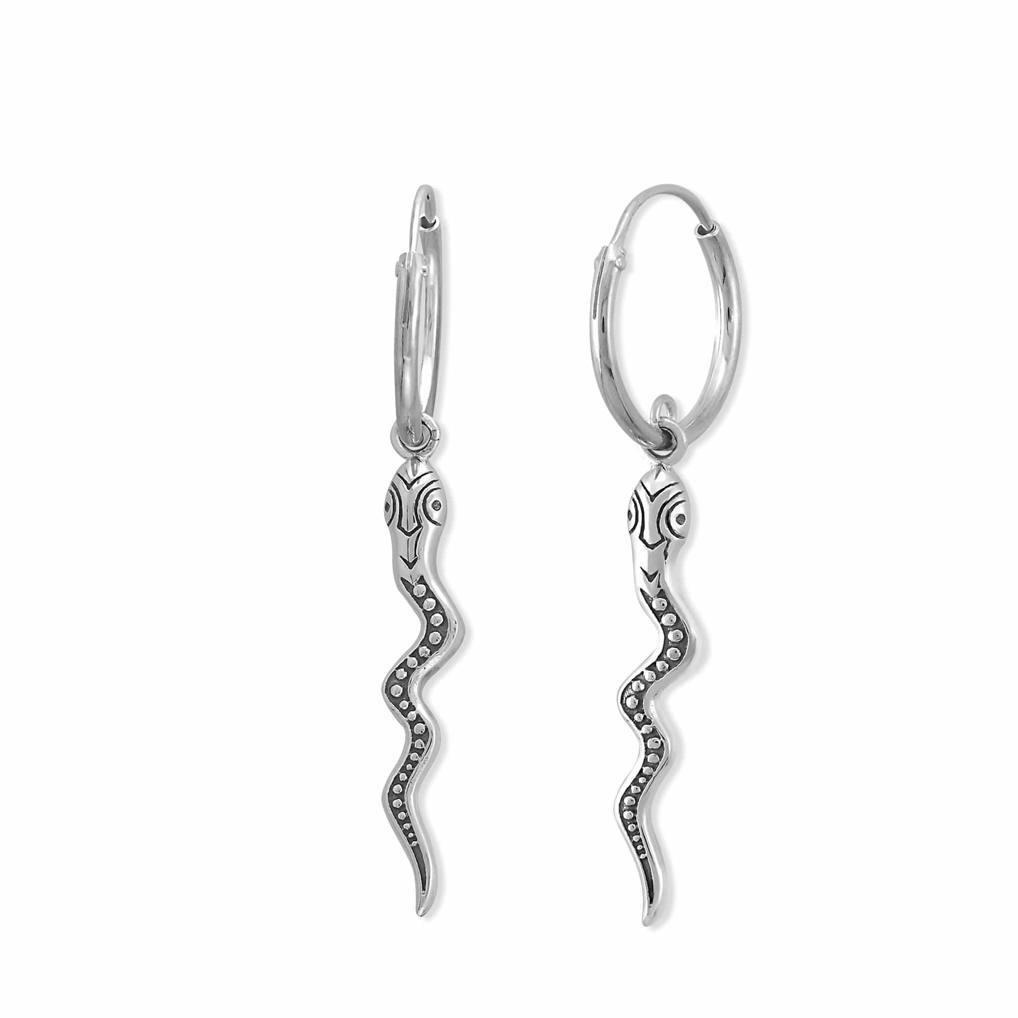 Boma Jewelry Earrings Snake Hoops