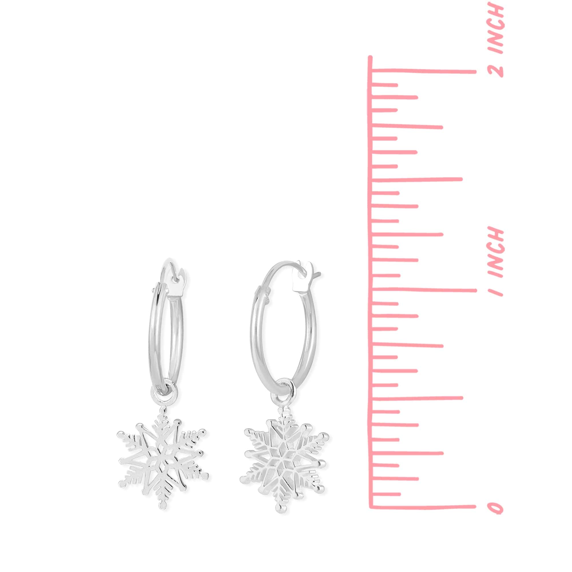 Boma Jewelry Earrings Snowflake Hoops