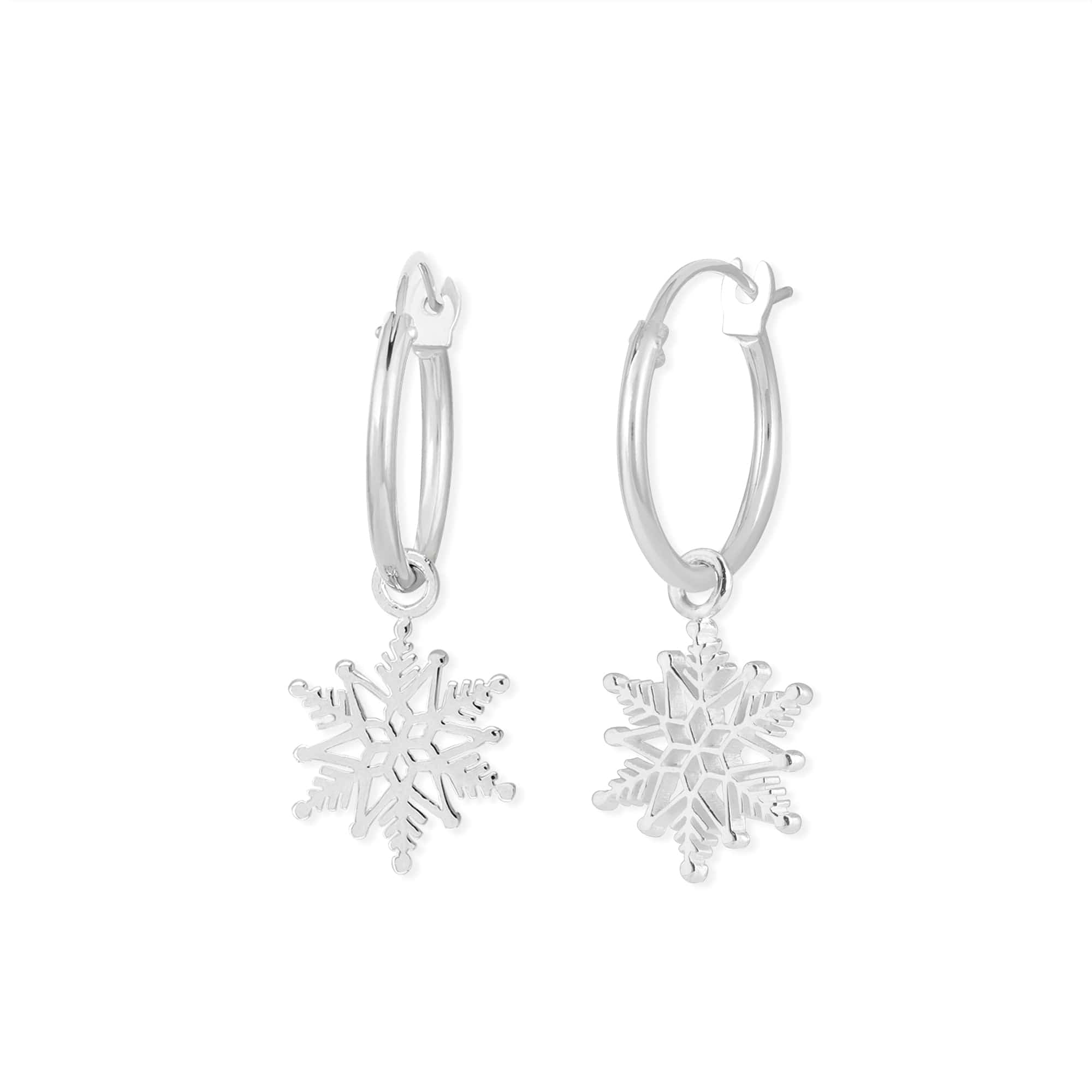 Boma Jewelry Earrings Snowflake Hoops