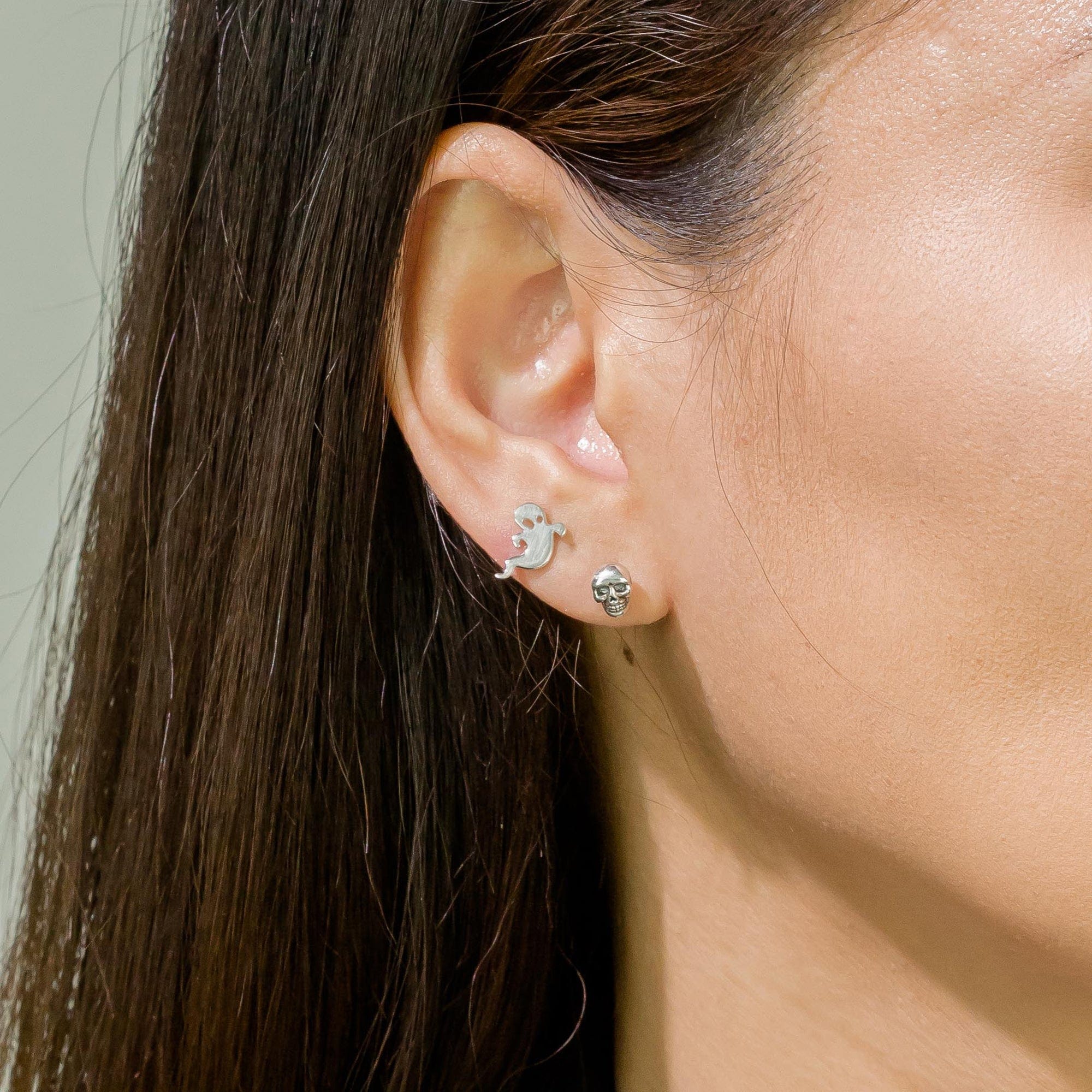 Boma Jewelry Earrings Spooky Ghost Studs