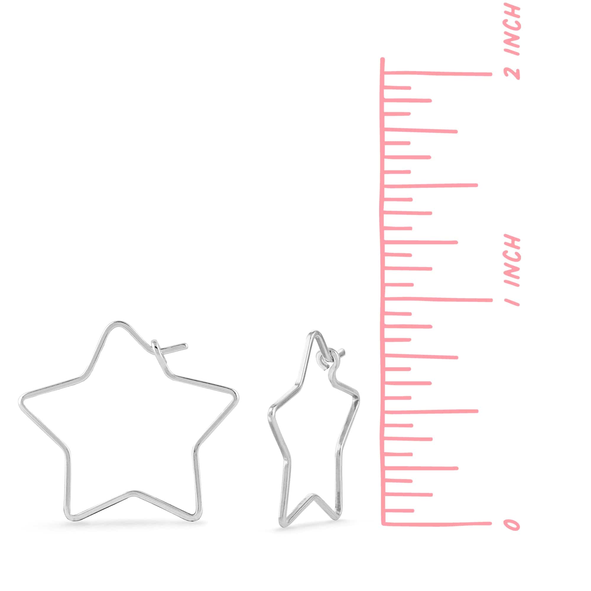 Boma Jewelry Earrings Star Wire Hoops