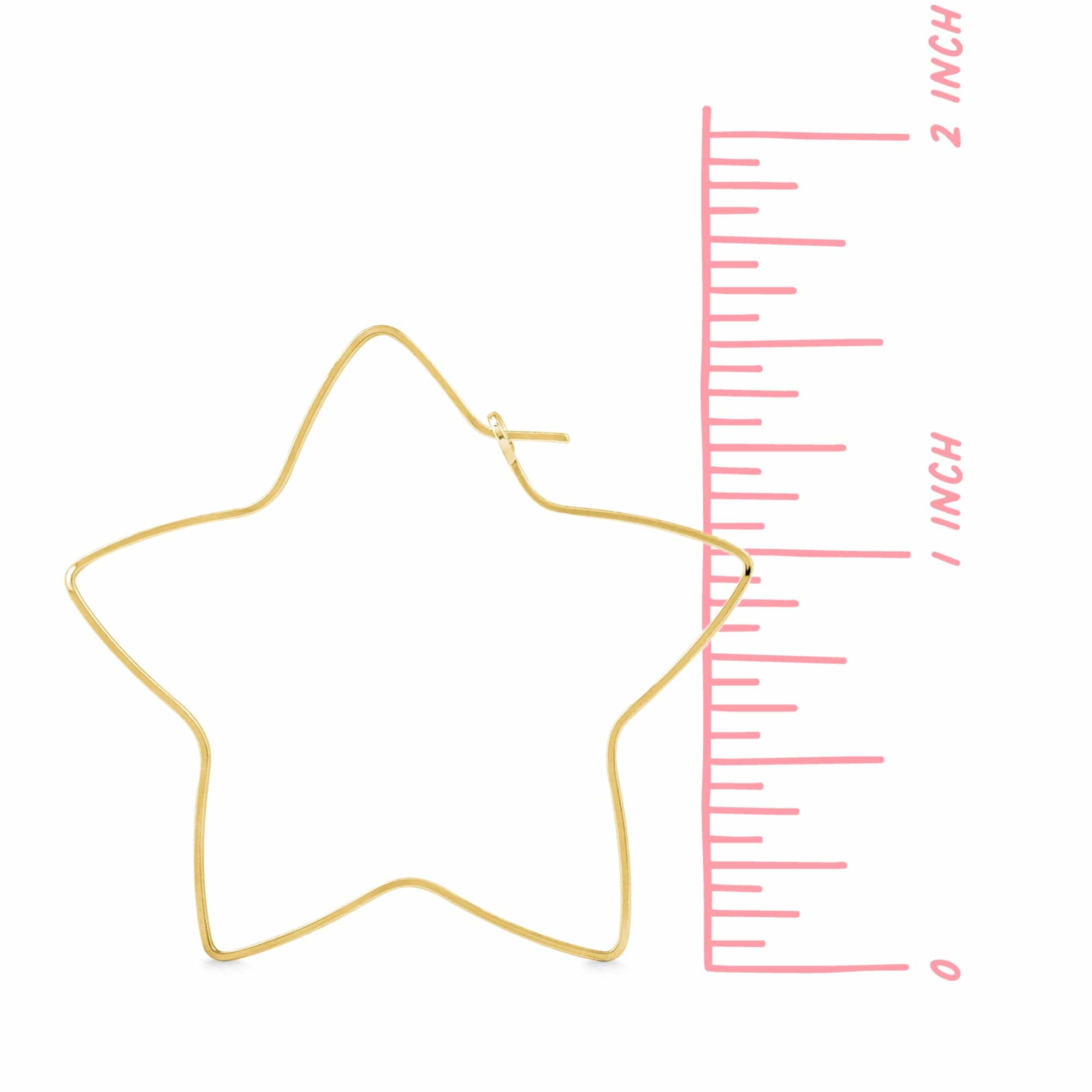 Boma Jewelry Earrings Star Wire Hoops
