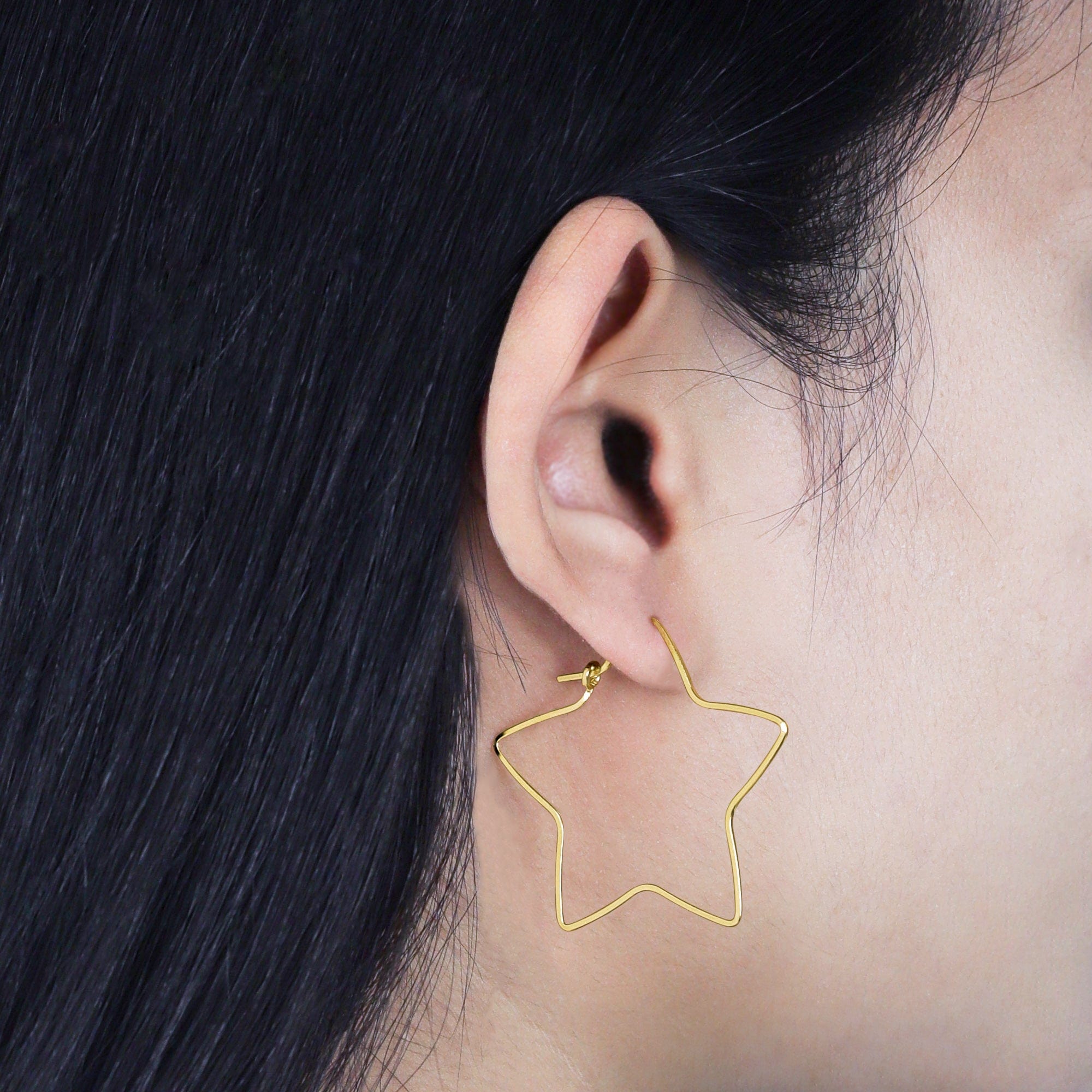 Boma Jewelry Earrings Star Wire Hoops