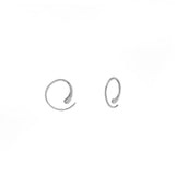 Boma Jewelry Earrings Sterling Silver / 0.8" Essential Pull Through Hoops