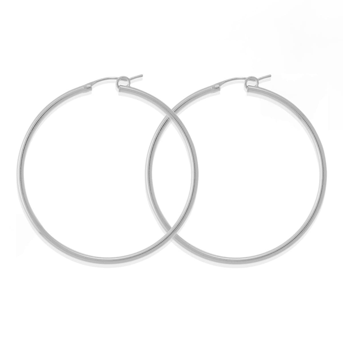 Boma Jewelry Earrings Sterling Silver / 1.9" Belle Hoops