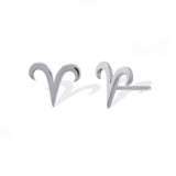Boma Jewelry Earrings Sterling Silver / Aries Zodiac Studs