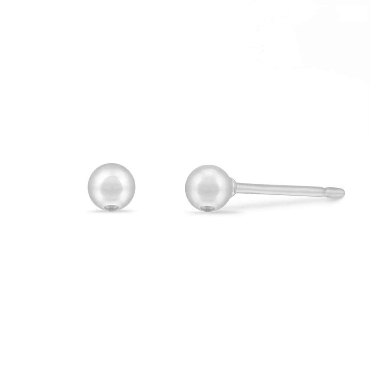 Boma Jewelry Earrings Sterling Silver Belle Mini Ball Studs