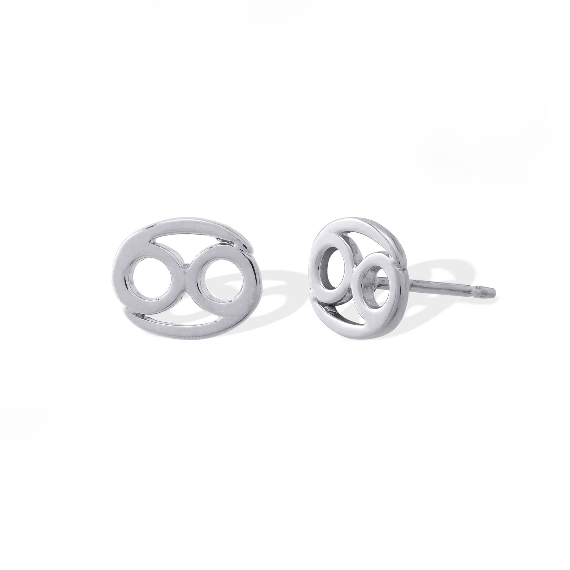 Boma Jewelry Earrings Sterling Silver / Cancer Zodiac Studs
