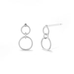 Boma Jewelry Earrings Sterling Silver Double Round Loop Studs