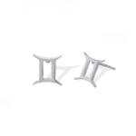 Boma Jewelry Earrings Sterling Silver / Gemini Zodiac Studs