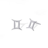 Boma Jewelry Earrings Sterling Silver / Gemini Zodiac Studs
