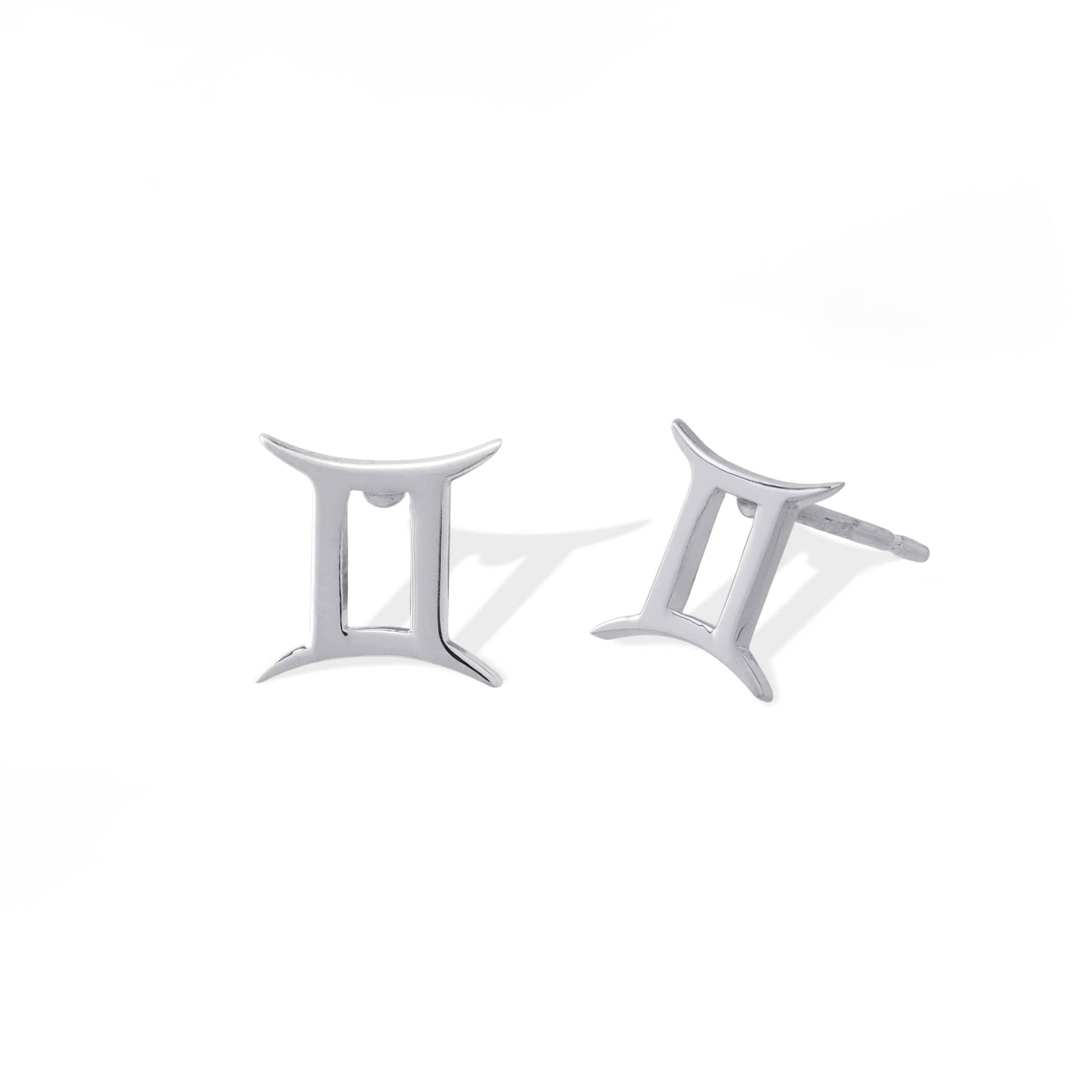 Boma Jewelry Earrings Sterling Silver / Gemini Zodiac Studs