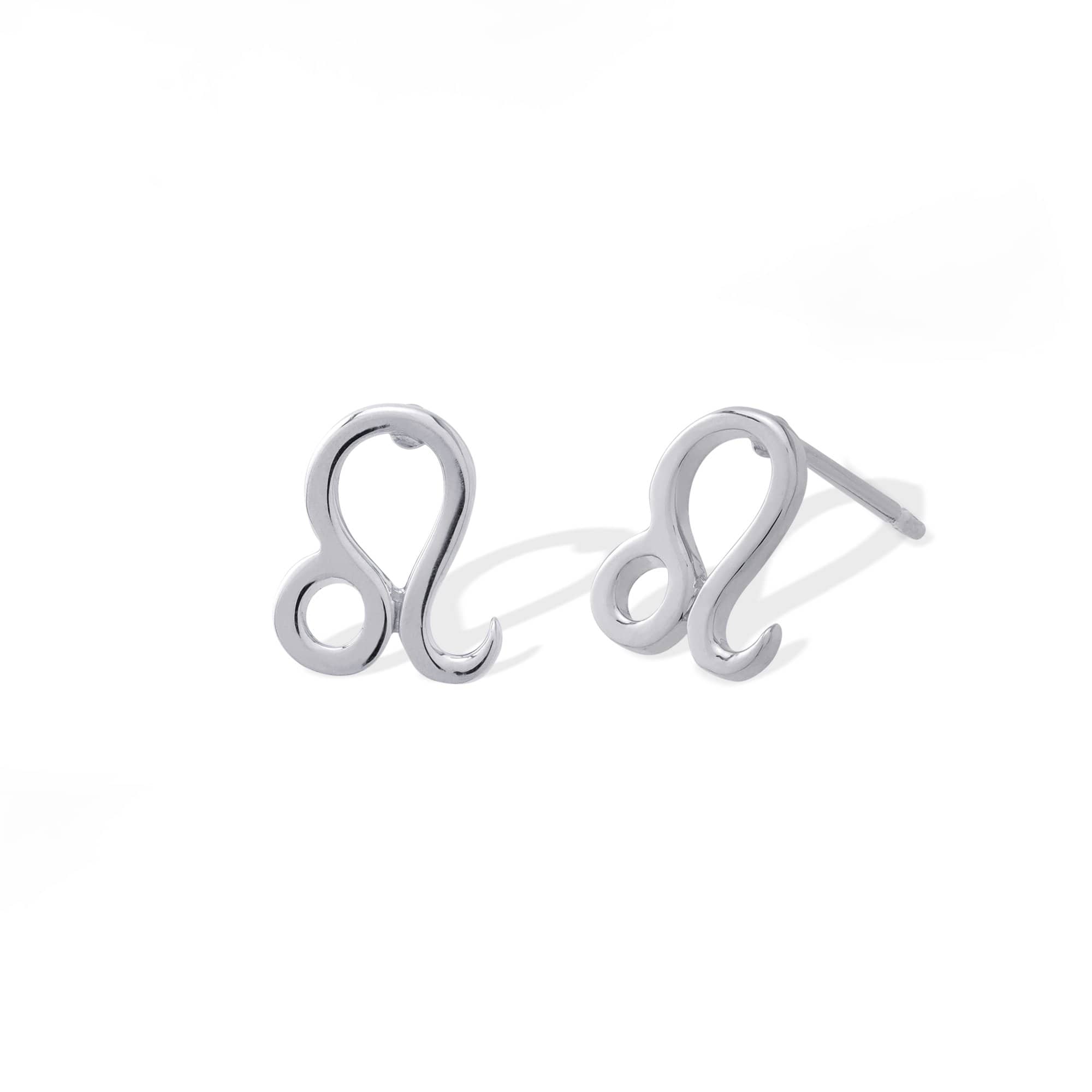 Boma Jewelry Earrings Sterling Silver / Leo Zodiac Studs