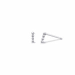 Boma Jewelry Earrings Sterling Silver Mini Bar Dot Studs