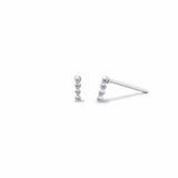 Boma Jewelry Earrings Sterling Silver Mini Bar Dot Studs