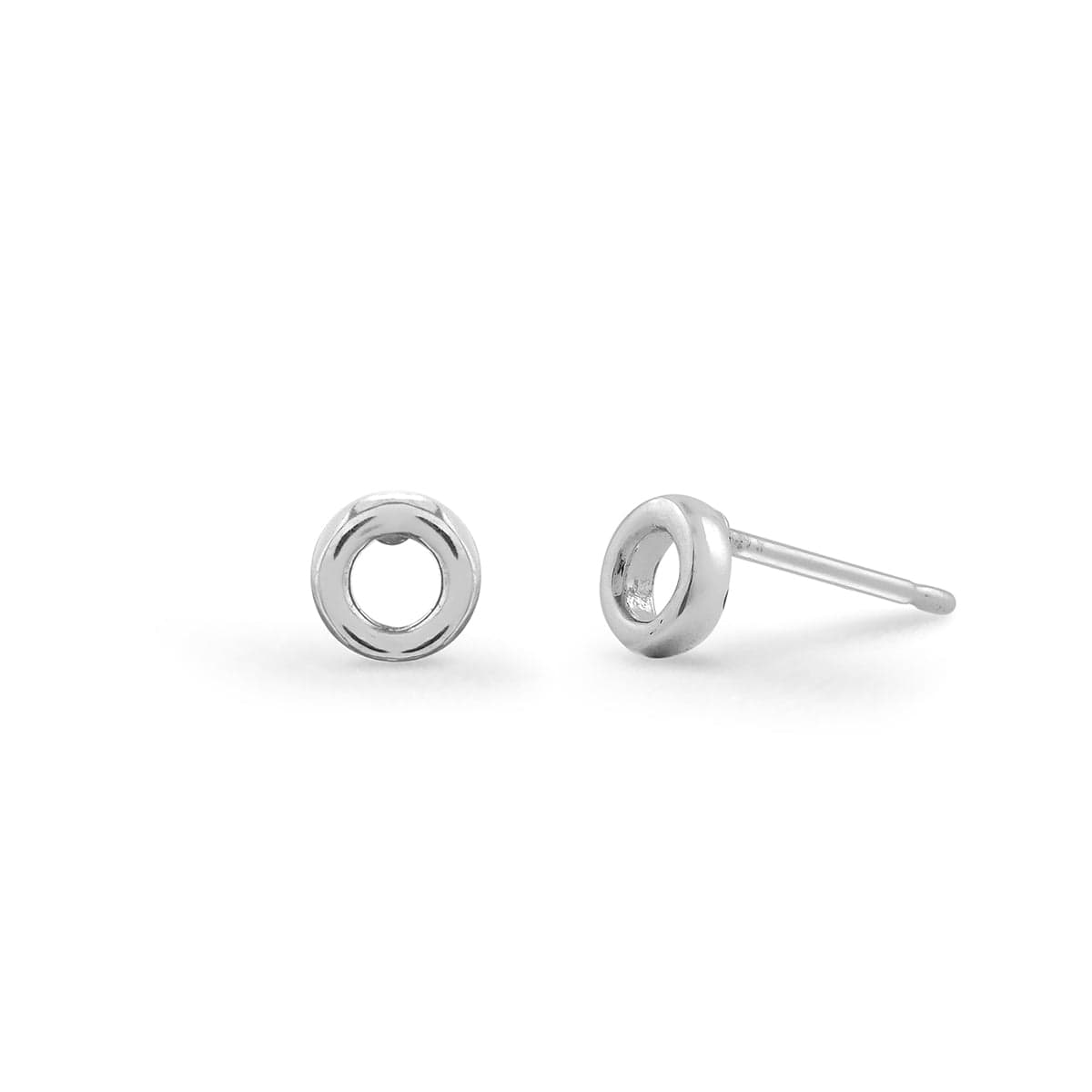 Boma Jewelry Earrings Sterling Silver Mini open circle studs earring sterling silver