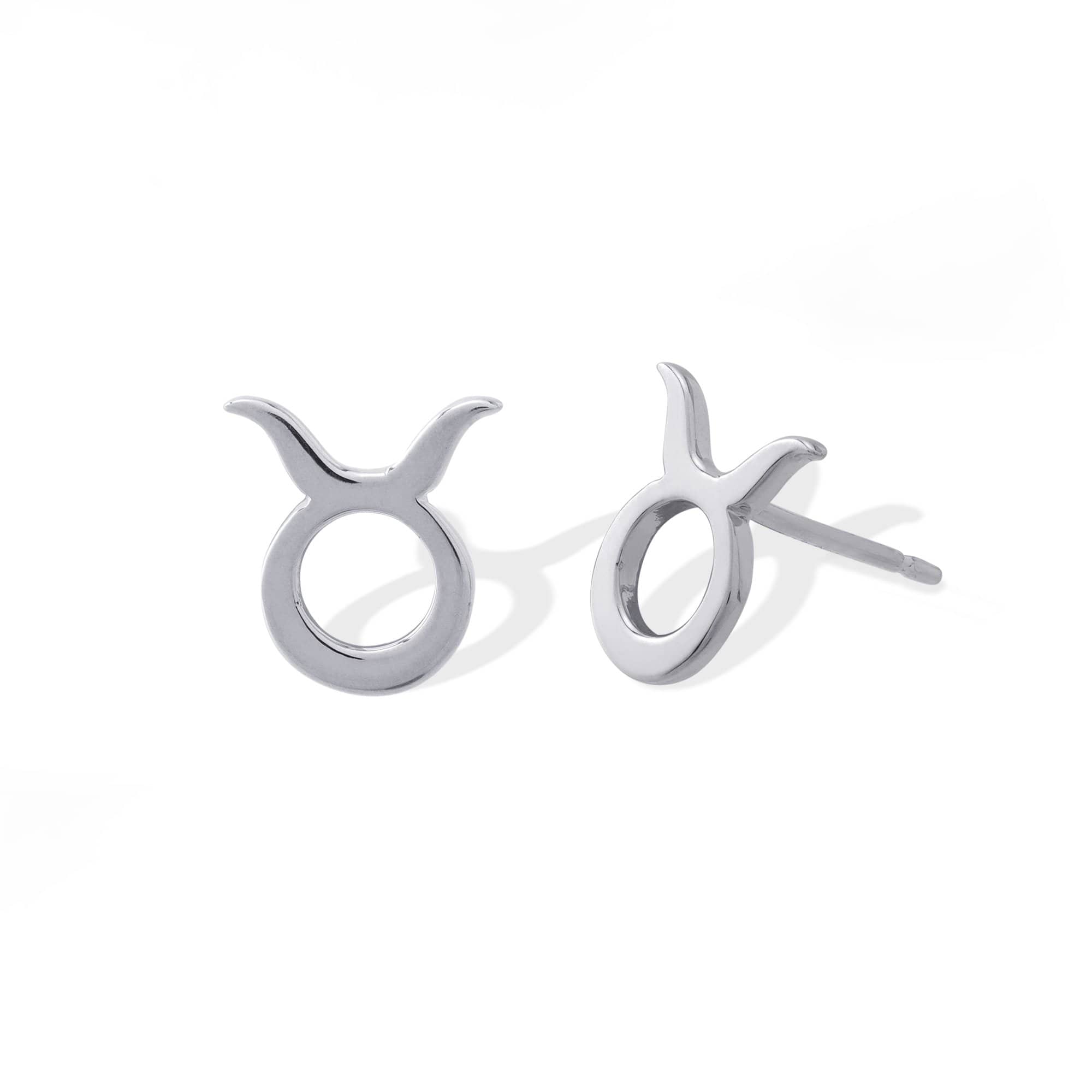 Boma Jewelry Earrings Sterling Silver / Taurus Zodiac Studs