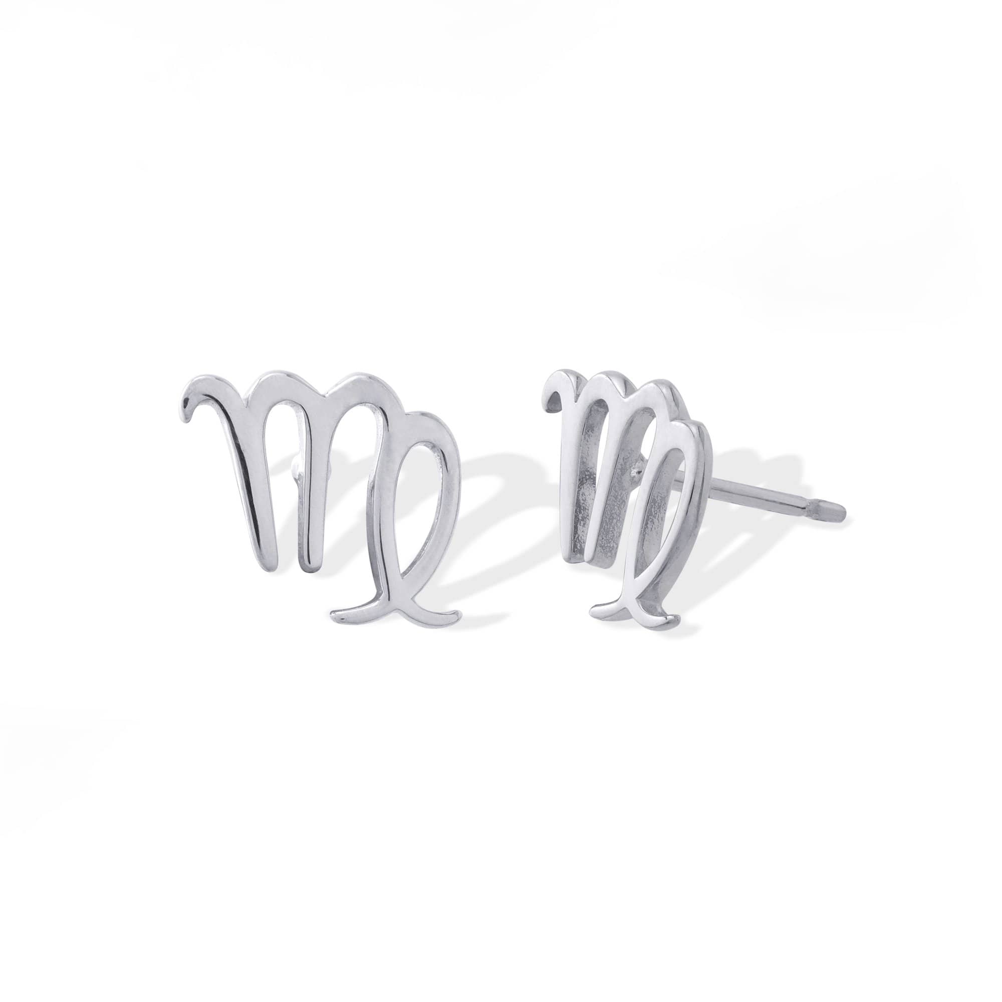 Boma Jewelry Earrings Sterling Silver / Virgo Zodiac Studs