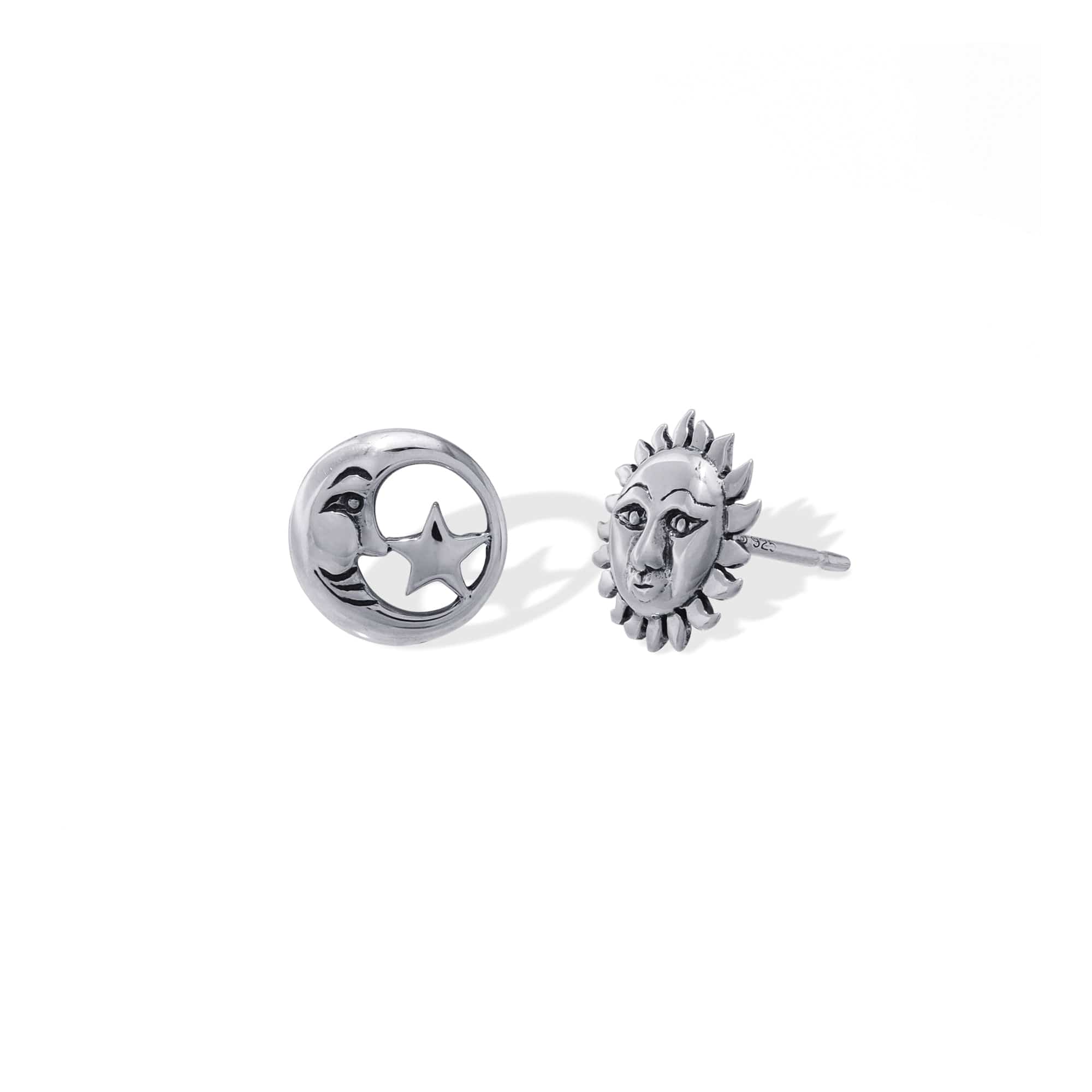 Boma Jewelry Earrings Sun and Moon Studs
