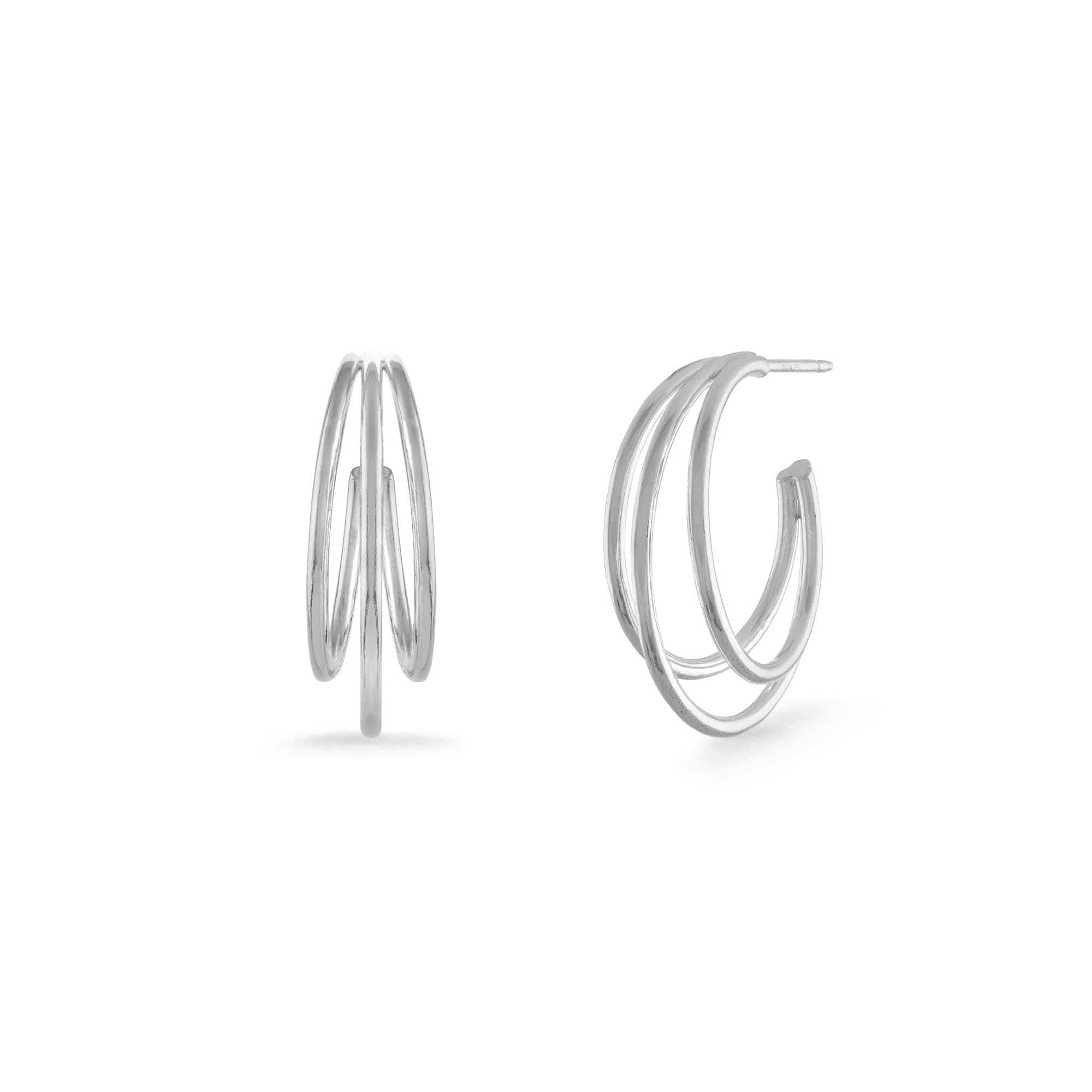 Boma Jewelry Earrings Triple Hoops