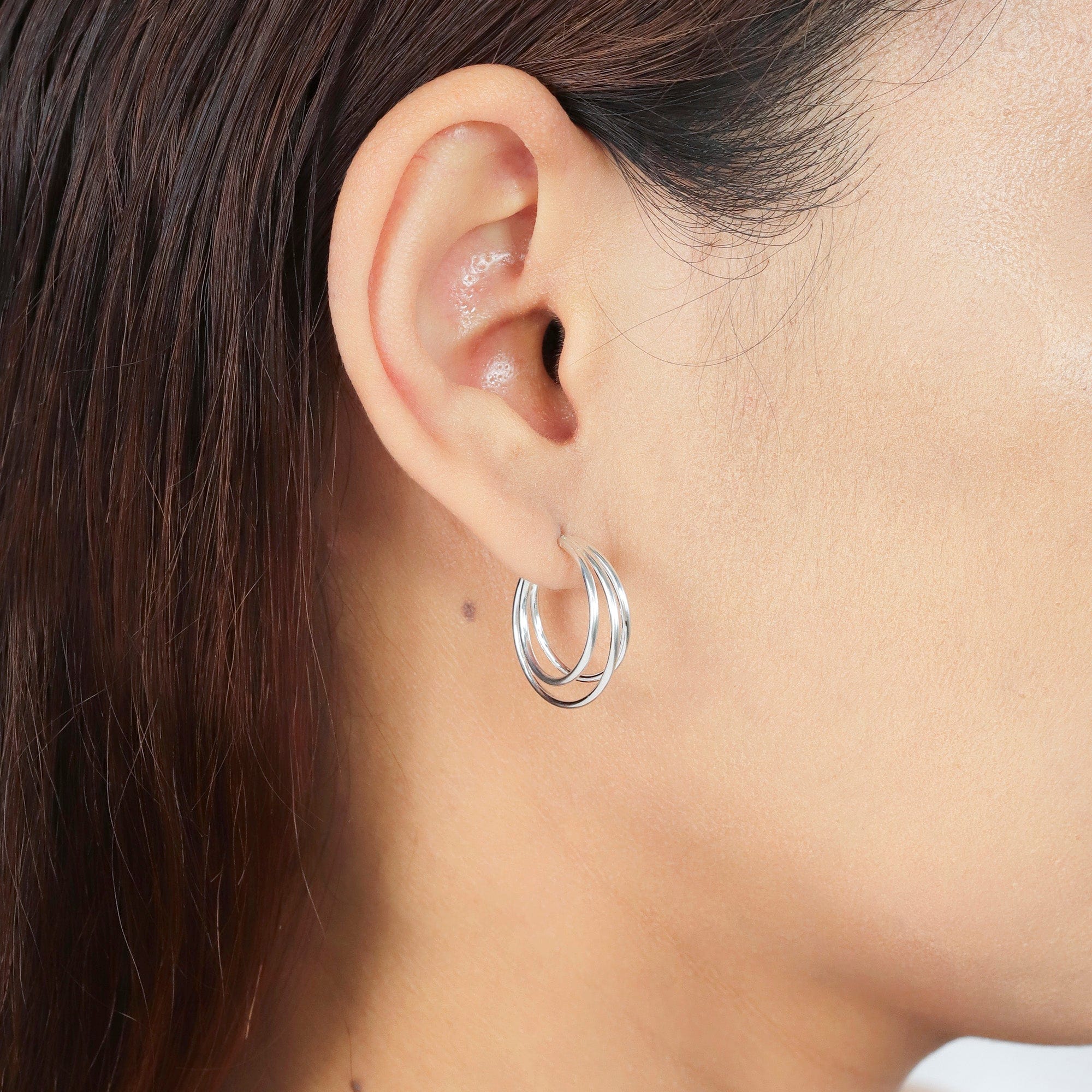 Boma Jewelry Earrings Triple Hoops